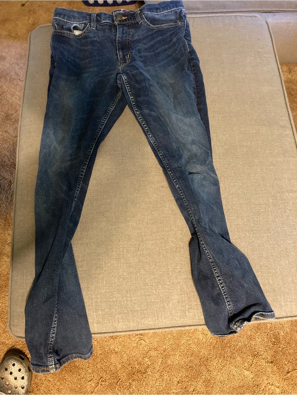 Goodfellow & Co Dark Indigo Blue Jeans with Contrast Stitching